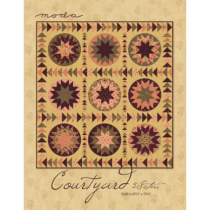 Moda Fabrics Courtyard Quilt - Downloadable PDF