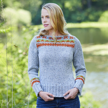 Shannon Pullover in Tahki Yarns Donegal Tweed - Downloadable PDF