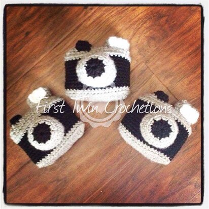 Camera Toy Crochet Pattern, camera amigurumi, camera toy, camera, photography, photo prop, crochet camera, pattern