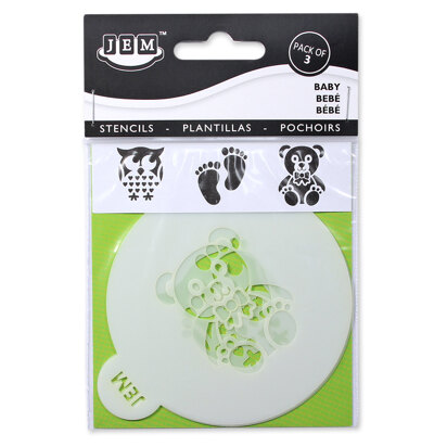 PME Cake JEM Stencil - Baby Set Of 3 (90mm / 3.5”)