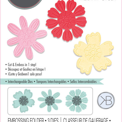 Sizzix Switchlits Embossing Folder Detailed Blooms by Kath Breen