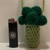 Crochet Broccoli Holder/Pouch/Bag/Necklace for Lighter/Chapstick