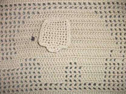 Elephant Filet Crochet Baby Blanket