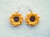 Sunflower earrings