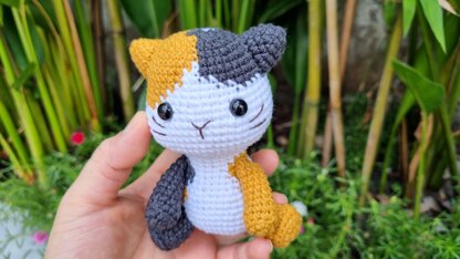 Crochet Calico Kitten, Crochet Calico Cat, Amigurumi Cat Crochet, Crochet Animals, Amigurumi Pattern