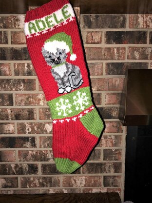 Cat Christmas Stocking