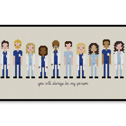 Grey's Anatomy - PDF Cross Stitch Pattern