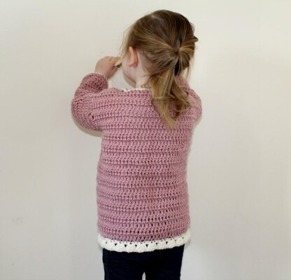 PDF14 Crochet Frill Cardigan