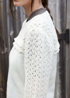 Cora - Jumper Knitting Pattern for Women in Debbie Bliss Rialto 4 ply - Downloadable PDF