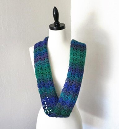 Slanting Squares Mobius Scarf