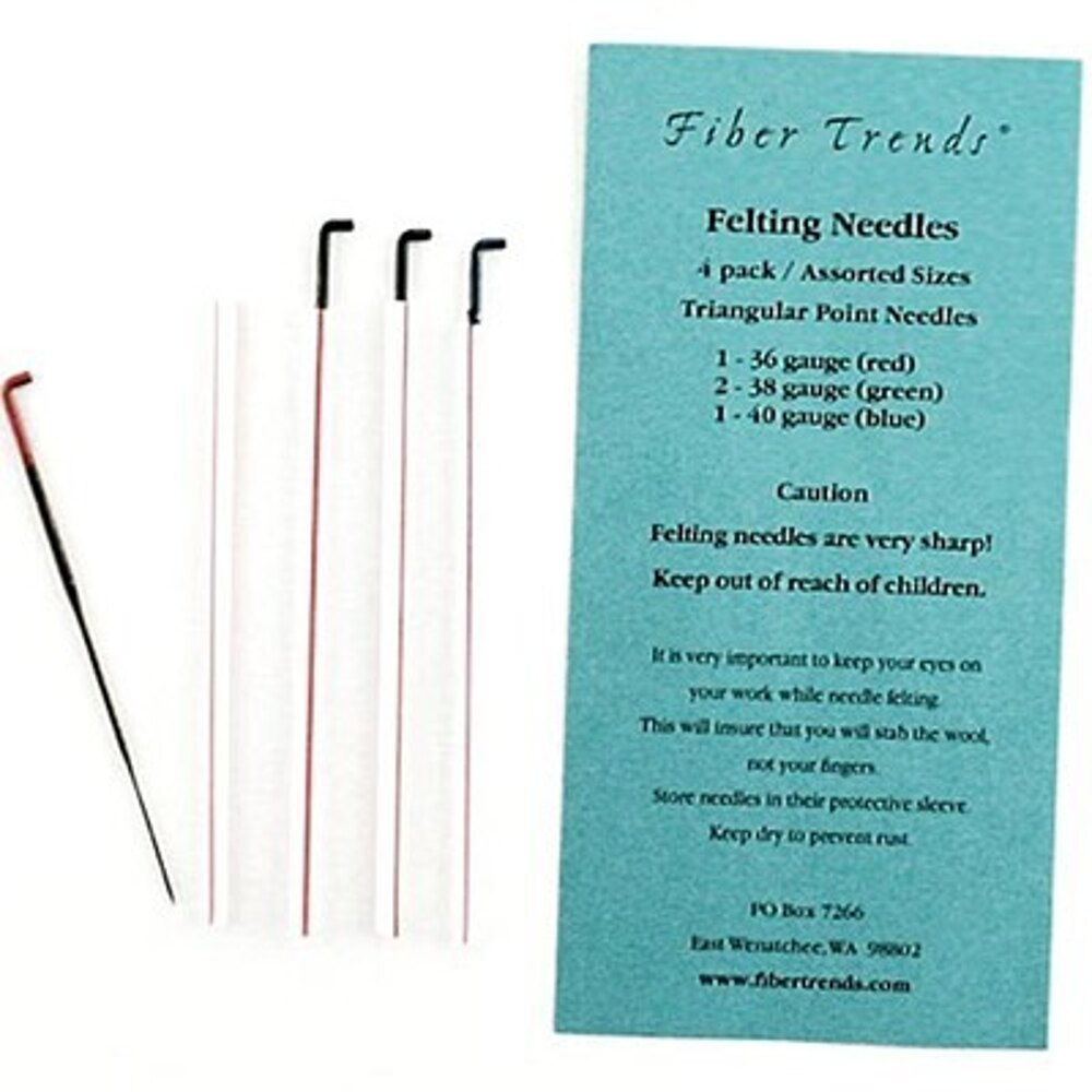 Triangular Point 4 pack of 36 Gauge Felting Needles