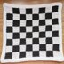 Chess / checkers board crochet pattern - Chequered blanket