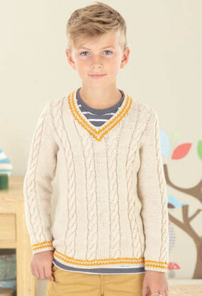 Boys Sweater and Baby Tank Top in Sirdar Snuggly DK - 4529 - Downloadable PDF