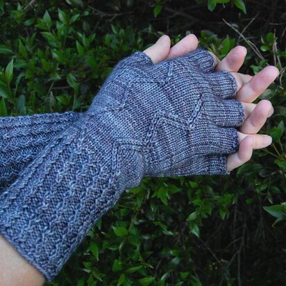 Struck By Lightning Fingerless Gloves