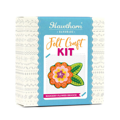 Hawthorn Handmade Margery Flower Brooch Felt Craft Kit