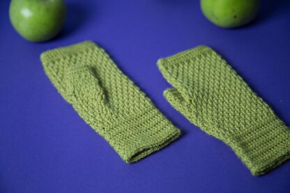 Warm hugs fingerless mittens