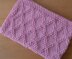 Diamonds Baby Blanket in Aran Yarn
