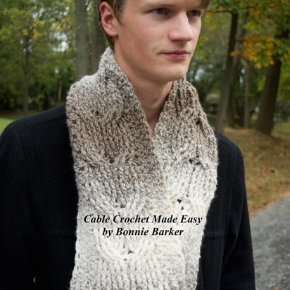 "Cables for my Guys" Scarf