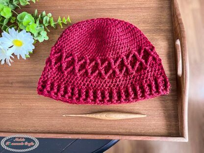 Lattice beanie