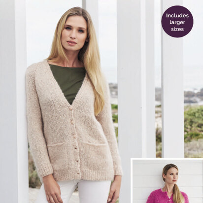 Cardigans in Sirdar Temptation - 8196 - Downloadable PDF