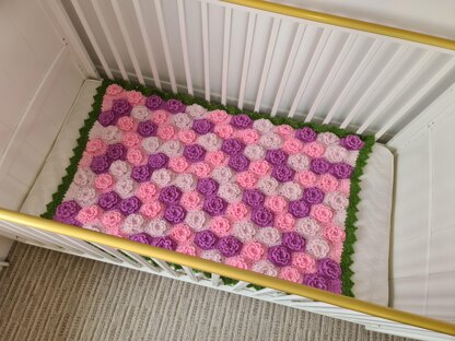 Summer Garden Flower Baby Blanket