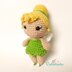 Tinker Bell amigurumi doll - crochet pattern by Crochelandia