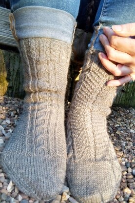 Forest Gansey Socks