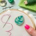 Hawthorn Handmade Monstera Leaf Magnetic Needle Minder