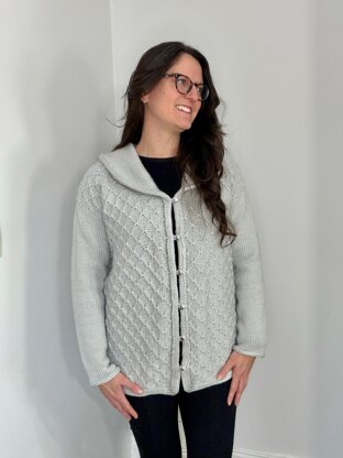 Machine Knit Diamond Lady Cardigan