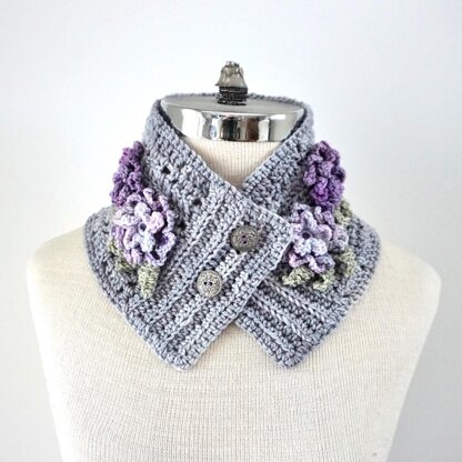 Floral Petunia Lace Scarf