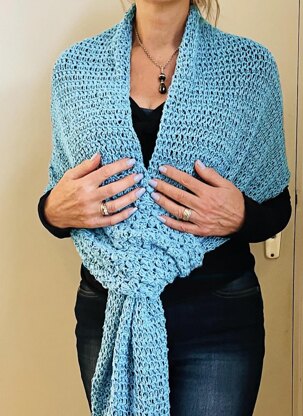 ITS A WRAP SLIP KNOT SUMMER SHAWL