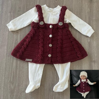 Harper Baby Dress with Bonus Hat