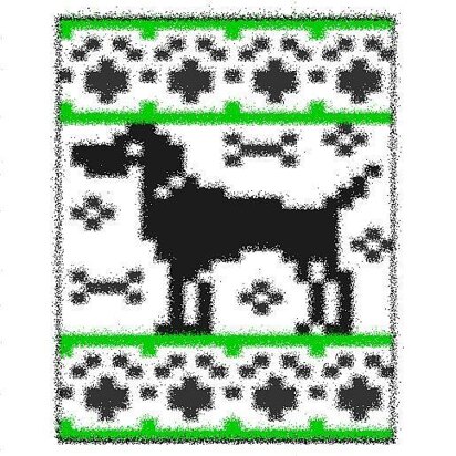 German short hair pointer chart - knitting pattern