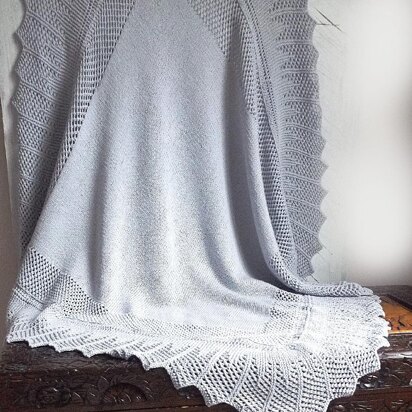 OGE Knitwear Designs P076 Simple Elegant Baby Blanket PDF