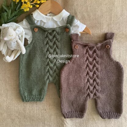 Sunflower Overalls Knitting Pattern
