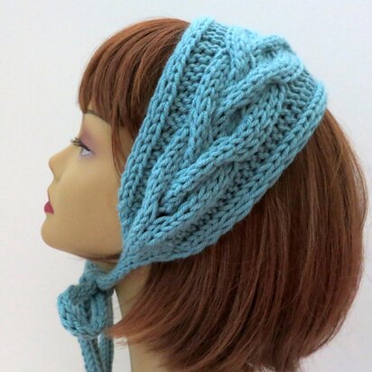 Vintage Permelia Fanchon Hat - knitting pattern