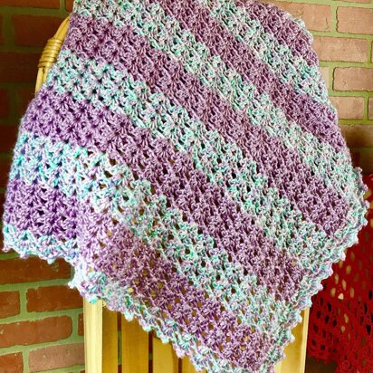 Fan Stitch Baby Blanket