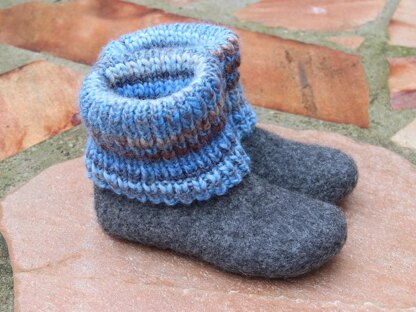 Felt Boots / Slippers with Turtleneck