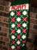 Argyle Diamond Christmas Stocking