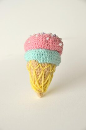 Ice Cream Crochet Pattern, Ice Cream Amigurumi, Food Crochet Pattern, Food Amigurumi