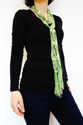 Fringed Skinny Scarf