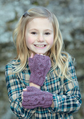 Wrist Warmers and Mittens in Hayfield Aran with Wool 100g - 7125 - Downloadable PDF