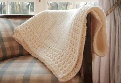 Esme waffle crochet blanket