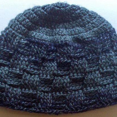 Meandering Walk in the Woods Basketweave Beanie