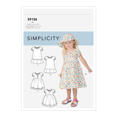 Simplicity Toddlers' Dresses S9126 - Sewing Pattern
