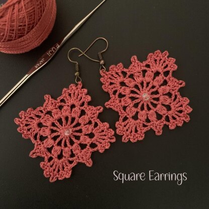 Square Earrings for Beginners