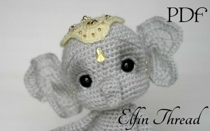 Elil the Chibi Elephant Amigurumi