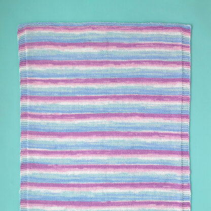 Cuddlesome Blanket - Free Knitting Pattern For Babies in Paintbox Yarns Baby DK Prints by Paintbox Yarns