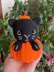 Cat in Pumpkin Halloween Decor