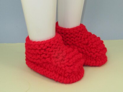Super Chunky Simple Garter Stitch Slippers